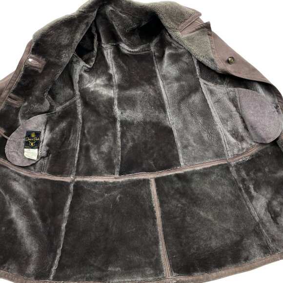 Vintage Sheepskin Shearling Jeno De Paris Women's 14 Canada Made Coat Jacket - Picture 14 of 14